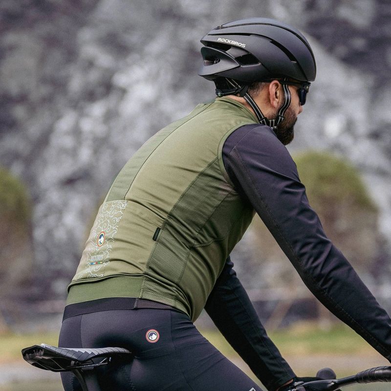 Rockbros ROAD TO SKY insulated windproof vest M - green m \ zielony vests