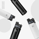 Rockbros 35210029006 thermal bicycle bottle for drinks 650 ml - white biały \ 650 ml water bottles, training equipment, tourist equipment