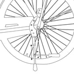 Dunlop Bicycle Stand Rear Adjustable 24''-28'' kiegészítő GSP-322926