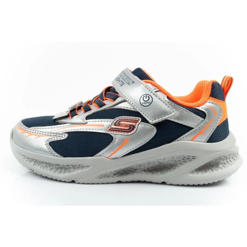 Skechers Glow Strider LED Children's Sports for Boys Silver szürke utcai cipő