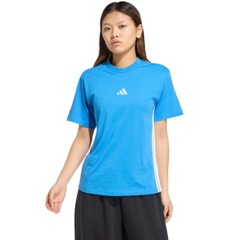 Adidas Essentials 3-Stripes Cotton Women's T-Shirt Light Blue 2xs póló