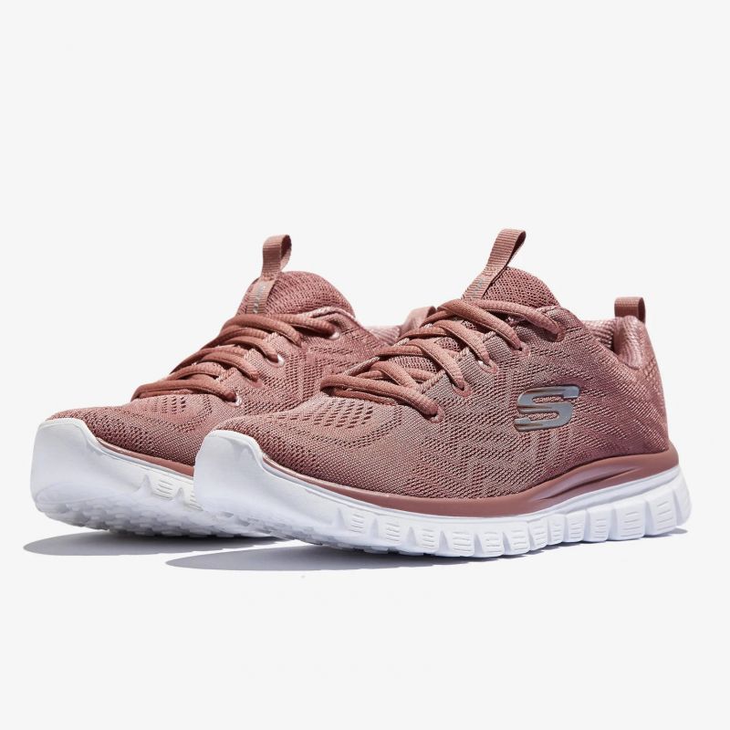Skechers Graceful Get Connected Pink Women's Sneakers (12615-MVE) Cipő