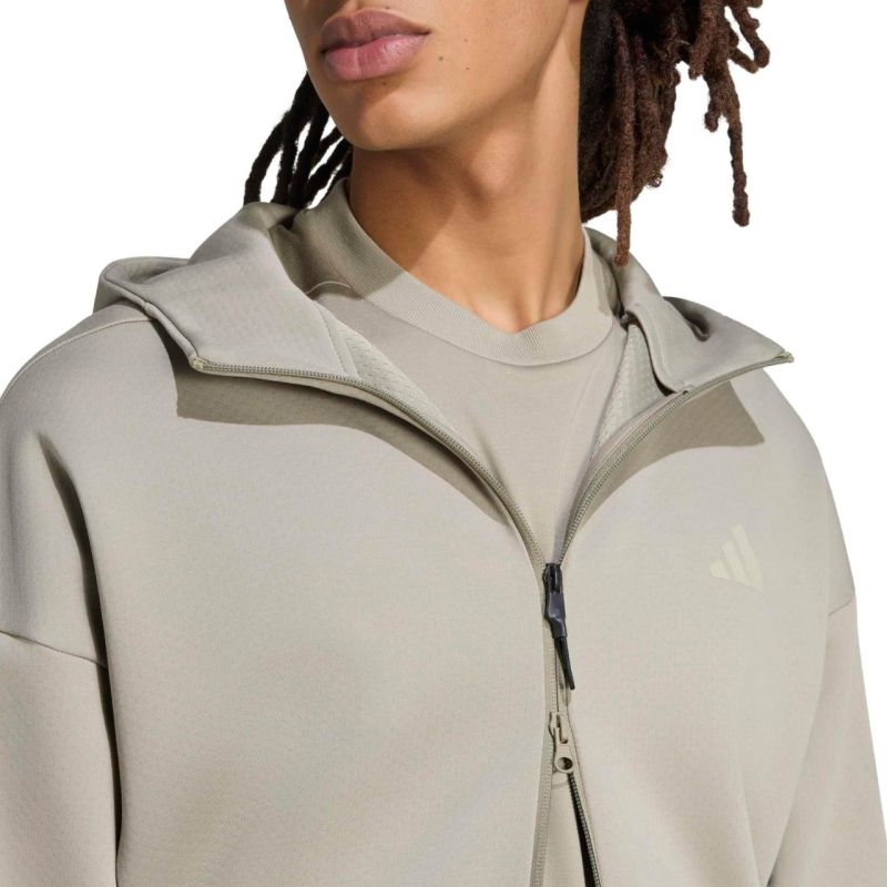 Adidas Men's ZNE Full Zip Sweatshirt Green zöld pulóver KF3834