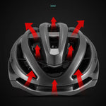 Rockbros HC-58BK-L Bike Helmet 58-61 cm - Black and Gray czarny || szary \ 58-61 cm helmets, lights