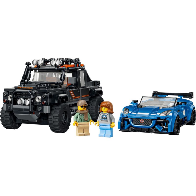 Champion LEGO Speed Champions - Jaguar Project 7 and Land Rover Defender versenyúszó 77264