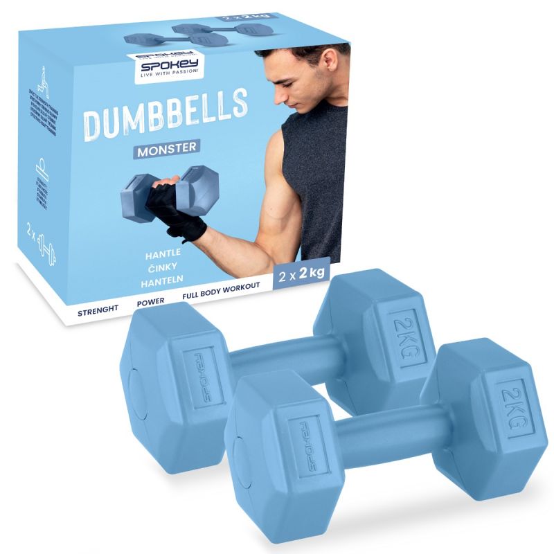 Spokey Monster dumbbells 2x 2 kg SPK-944047 Edzőfelszerelés