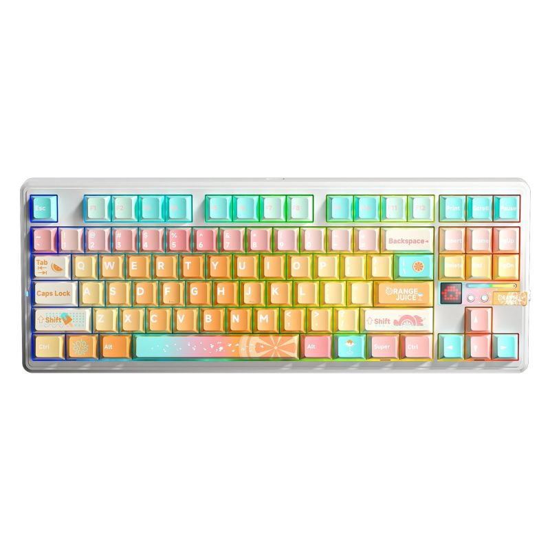 gasket V2 Orange Soda Kailh Meteorite Ice Cream switch RGB keyboard AULA