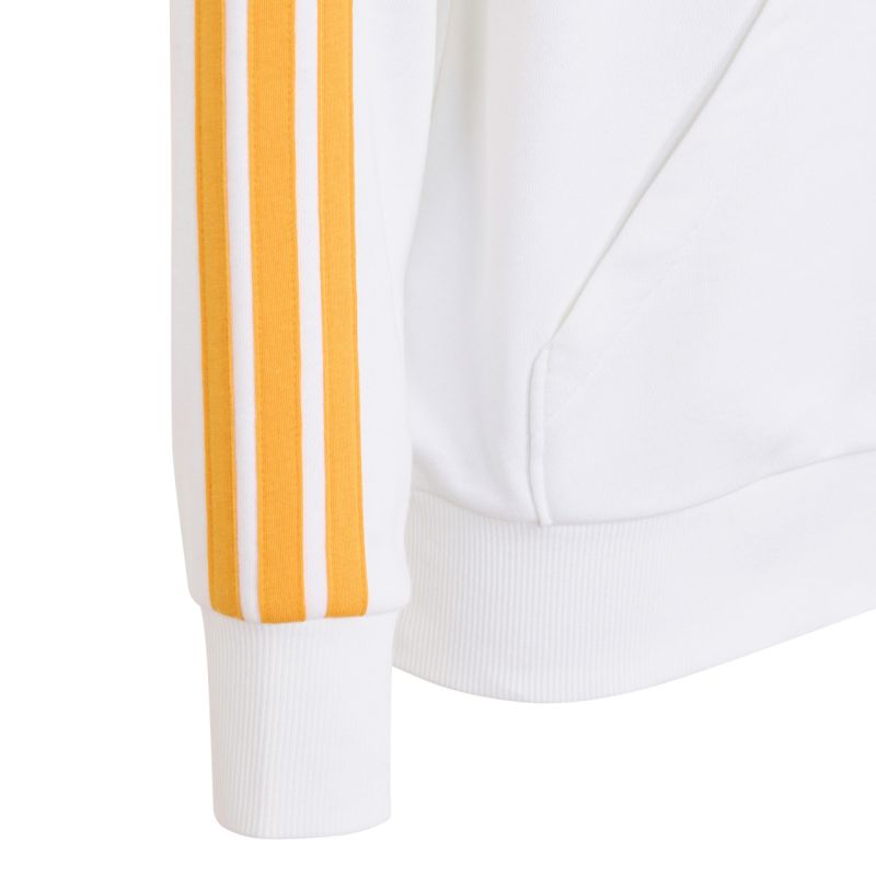 Adidas Real Madrid Kids Hoodie fehér kapucnis pulóver