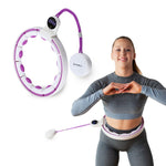 HMS Hhm17 Hula Hop White/Violet With Magnets And Weight + Counter fehér edzéssegítő 17-44-588