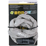 Dunlop Bicycle Lock Chain With Code 120cm Length - Gray szürke kiegészítő GSP-1042558
