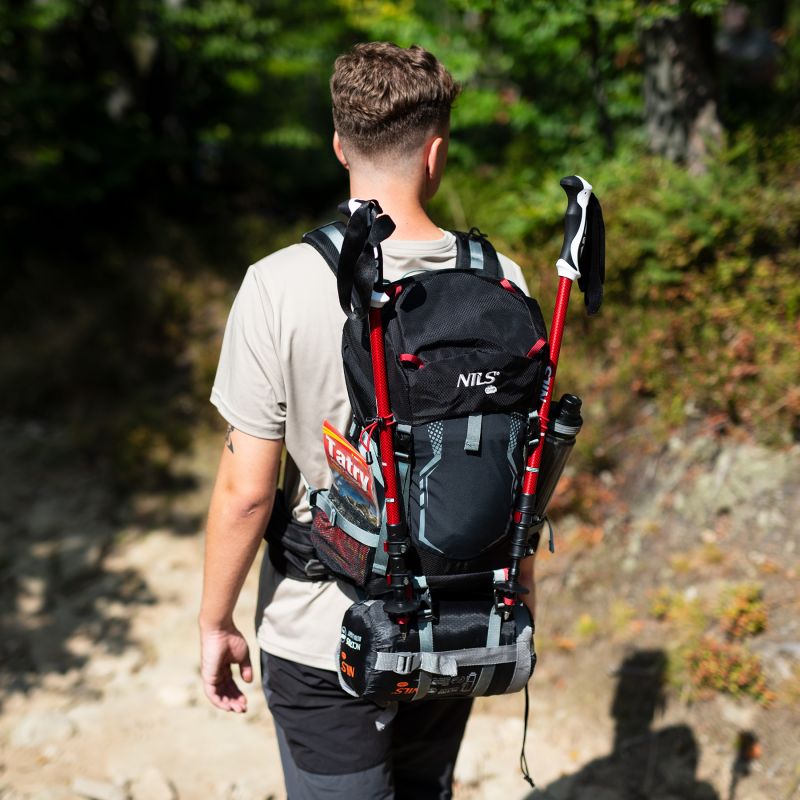Nc1993 Northlake Black Tourist Backpack 30l+10 Nils Camp fekete hátizsák