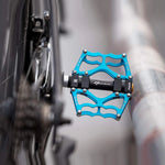 Rockbros bicycle pedal set - blue niebieski sets