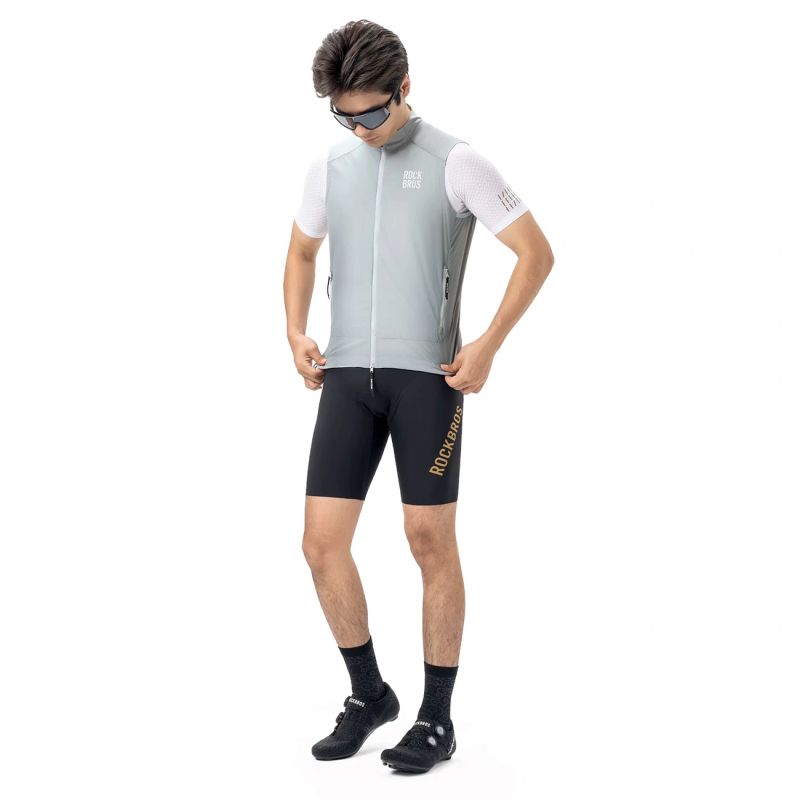 Rockbros Windproof Vest Spring/Autumn Size XS - White/Gray biały || szary \ xs vests