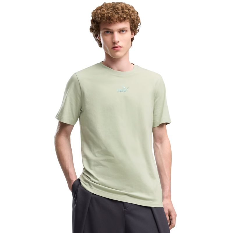 Puma Men's ESS Small No.1 Logo Centered Tee Light 692912 zöld kapucnis pulóver 69291228
