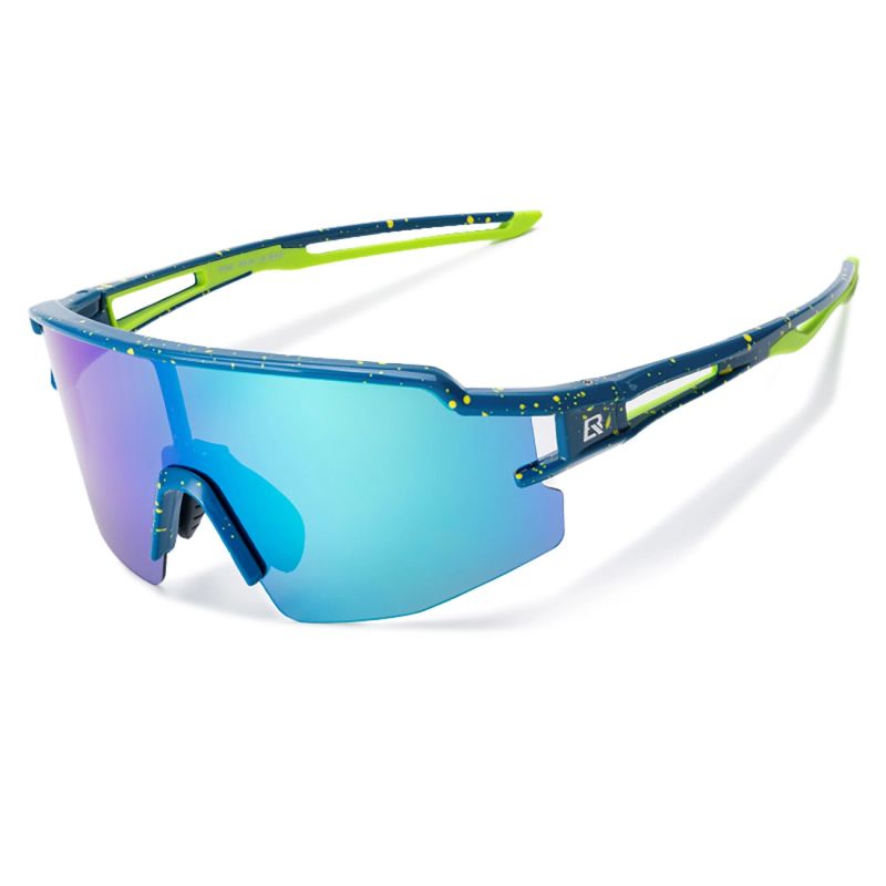 Rockbros Polarized Cycling Glasses with UV Protection and Corrective Insert Blue Lenses - Blue niebieski glasses, training equipment