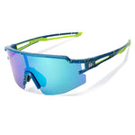 Rockbros Polarized Cycling Glasses with UV Protection and Corrective Insert Blue Lenses - Blue niebieski glasses, training equipment
