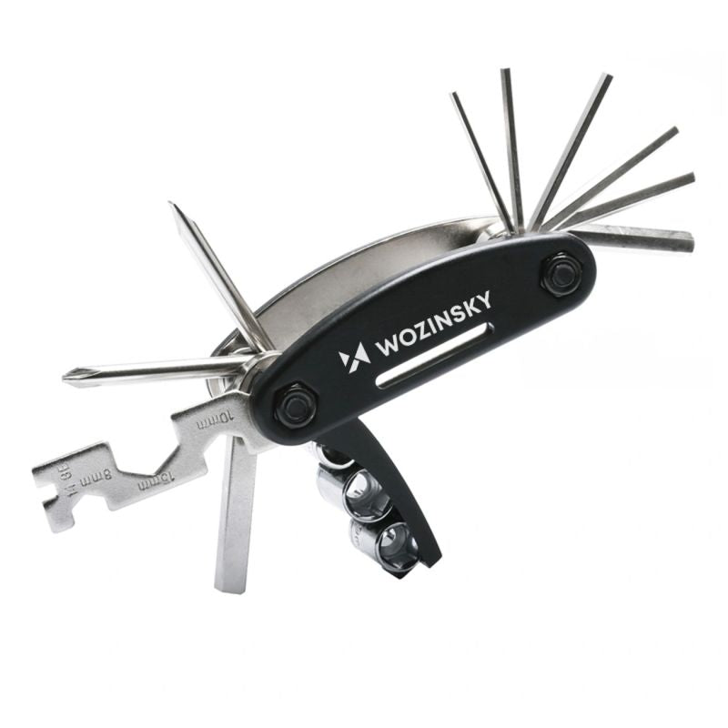Wozinsky WWZ-01N 16-in-1 Multifunctional Bicycle Repair Tool Set - Black fekete készlet 304004-199007