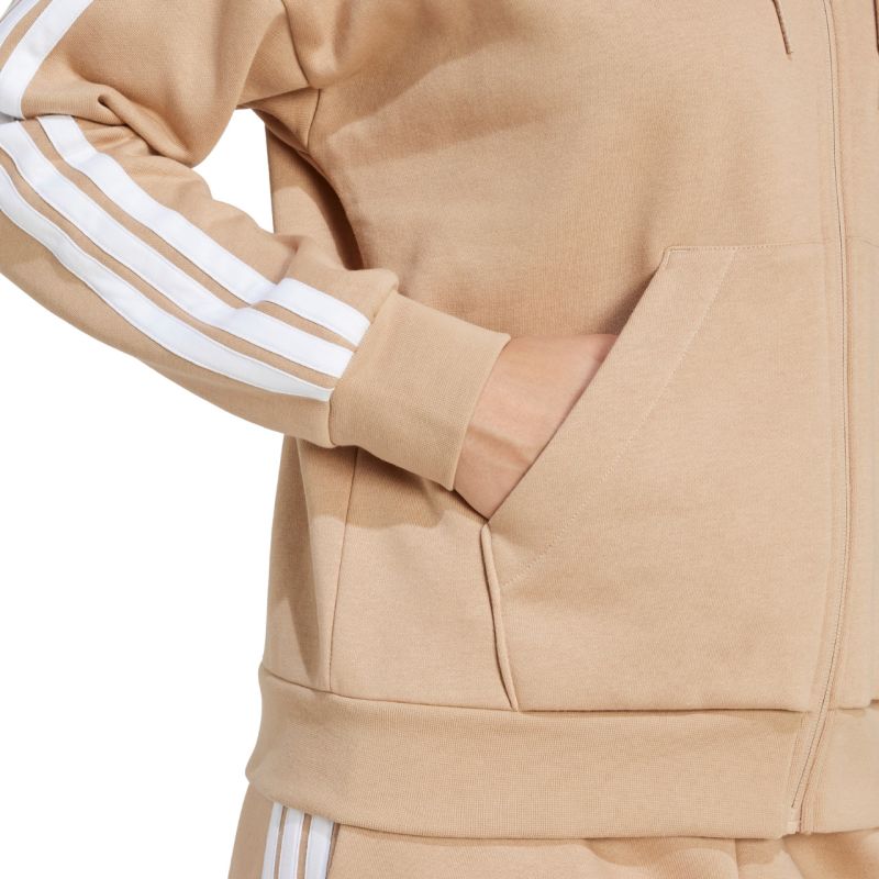 adidas Essentials 3-Stripes Full-Zip Fleece Hoodie W JX7706 pulóver
