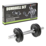 HMS Threaded dumbbell SG01 7 kg fekete edzőfelszerelés 17-59-123