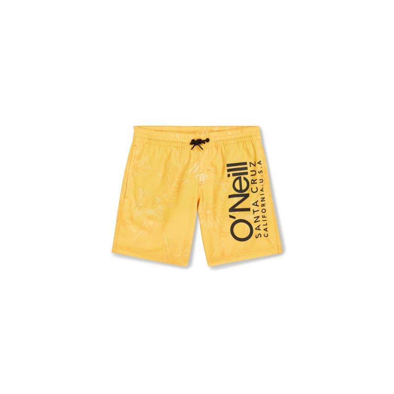 O'Neill Mix & Match Cali Floral 13'' Swim Jr sárga shorts, swimming shorts
