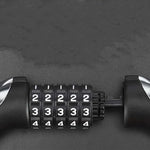 Rockbros bike lock – steel cable, 5-digit code + LED, utcai cipő 5907769384219-211820