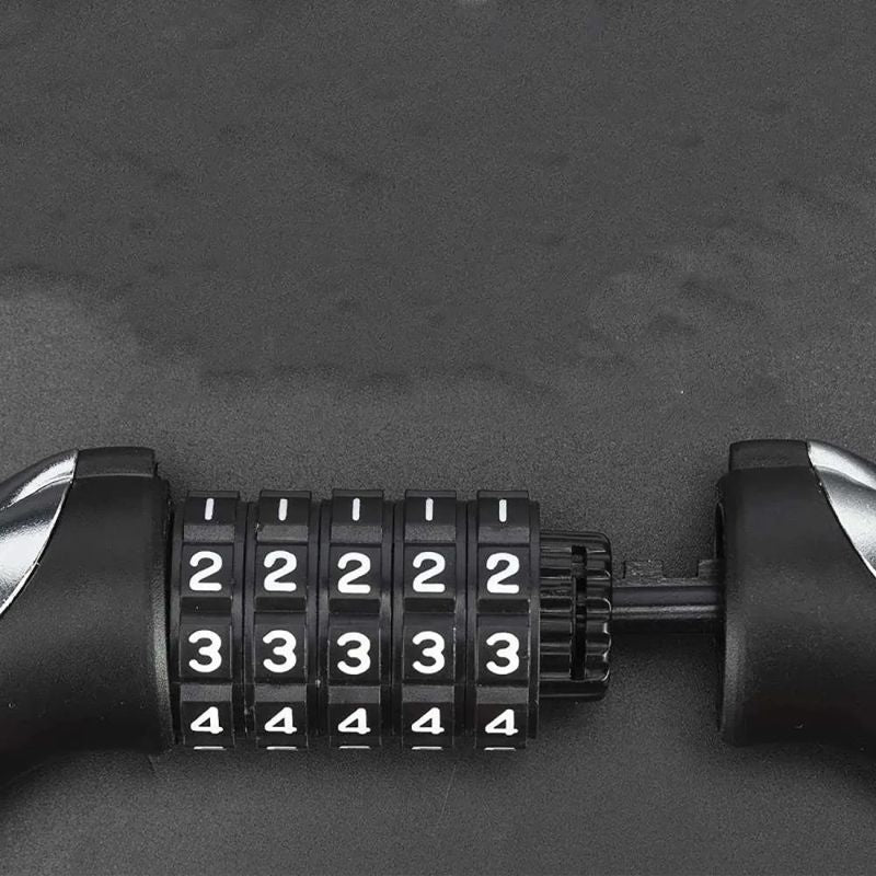 Rockbros bike lock – steel cable, 5-digit code + LED, utcai cipő 5907769384219-211820