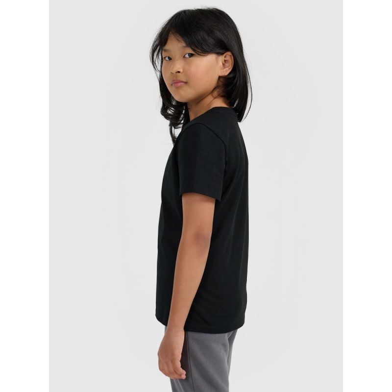 Regular plain girls' T-shirt 4F 4FJRMM00TTSHF3231-20S póló