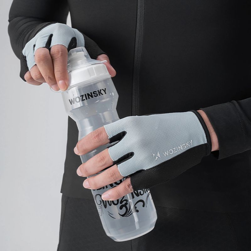 Wozinsky WRR-02M cycling gloves size - gray szürke kesztyű -198892
