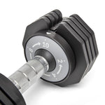 Half Human Adjustable Dumbbell 10kg fekete edzőfelszerelés SFIT-P-HH30002