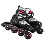 NH10907 4in1 ROLLER SKATES WITH EXTENDED HOCKEY BLADES TINTS PINK SIZE M (35-38) NILS EXTREME rózsaszín görkorcsolya