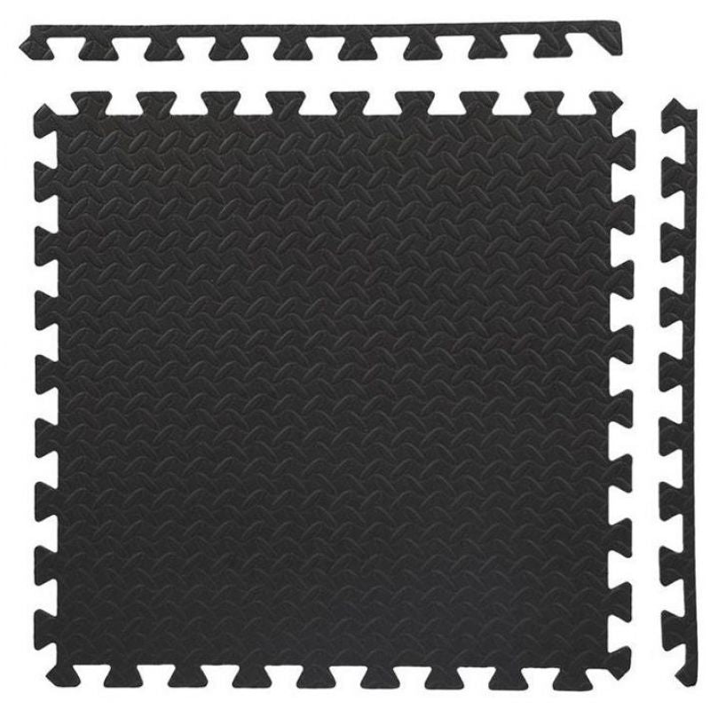 HMS Puzzle mat for sports equipment, light gray, 9 pieces, MP12 szürke fitness matrac 17-63-085