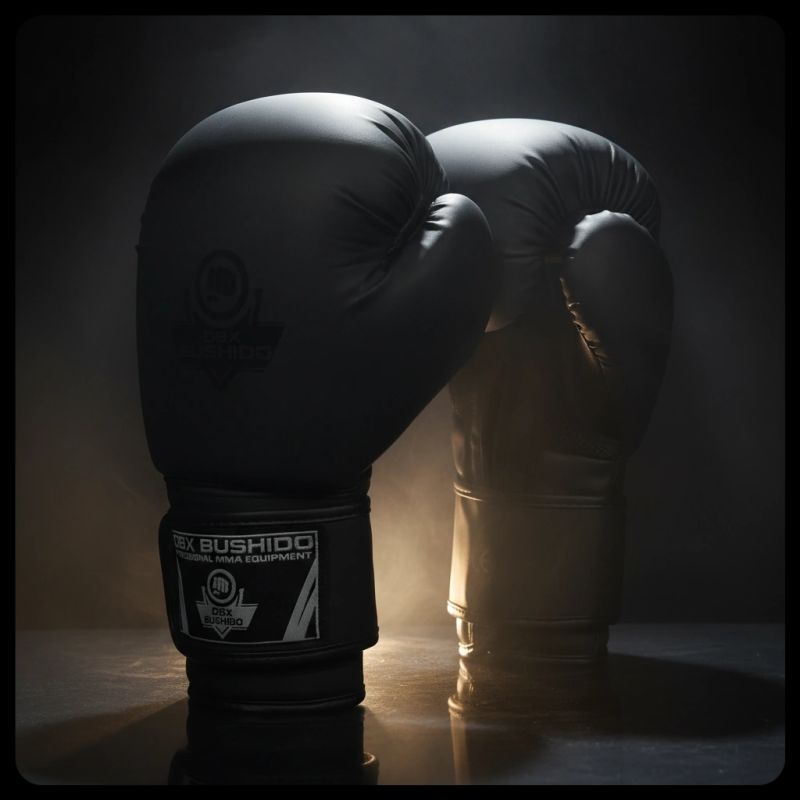 DBX Bushido 10oz Boxing Gloves - Black Master - Valor Series fekete kesztyű