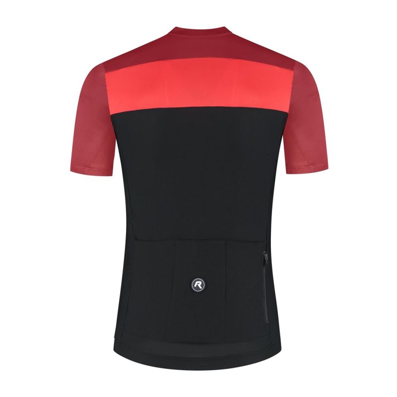 Rogelli CORE BLOCK T-shirt black and red piros póló