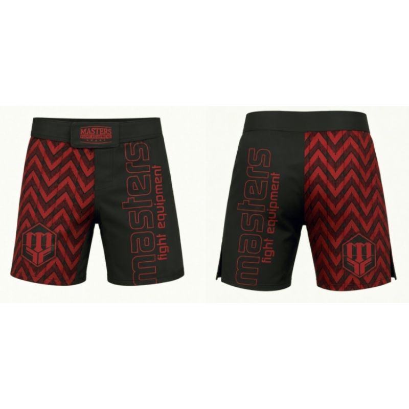 MASTERS FIGHT EQUIPMENT MASTERS PULSE SMMA-P MMA black and red piros rövidnadrág SMMA-P-0102-M