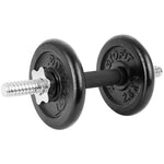 Enero CAST IRON DUMBBELL 19 KG (2x9.5 KG) FIT CASE fekete dumbbell, strength training equipment, training equipment