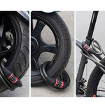 Rockbros bicycle lock with combination 1.8 m - black