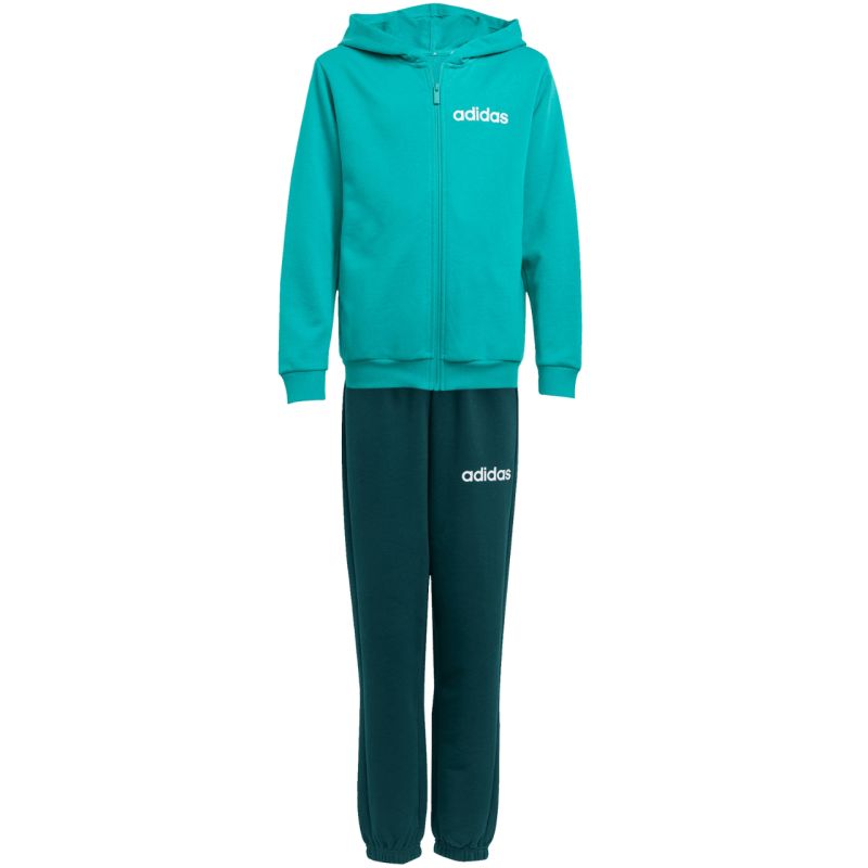Adidas Essentials green kids tracksuit JN2427 128 cm melegítő