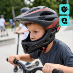 Meteor Lupus S Full-Face Bike Helmet 48-52 cm Black/Red uniw sisak 17893