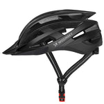 Wozinsky MTB Bike Helmet with Removable Visor and Rear USB Light M - Black czarny védőfelszerelés HT-28VCB-199803