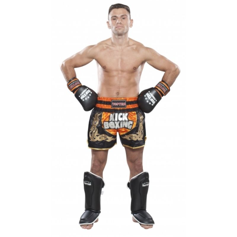 TOP TEN "KICKBOXING" NEON Muay Thai zielono - czarny+m short