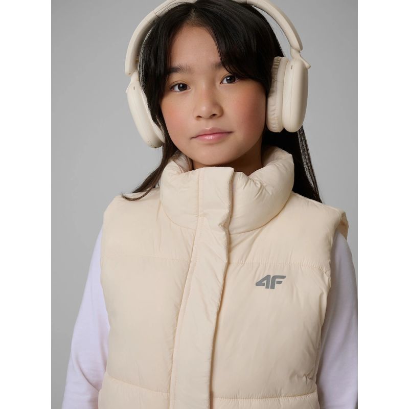 Girls' vest with synthetic filling 4F 4FJWSS26TVJAF312-12S mellény