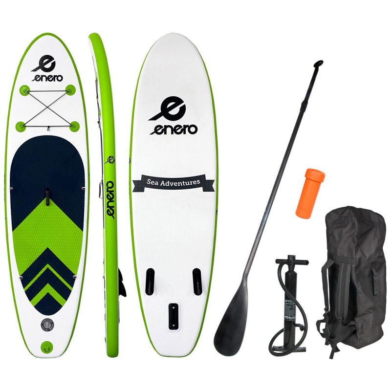 Enero SET - 80KG INFLATABLE SUP BOARD fekete sets