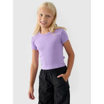 Girls' plain T-shirt 4F 4FJRSS24TTSHF2053-52S póló