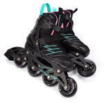 Meteor M 34-38 Buzzy Roller Skates Black/Pink/Mint