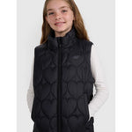 Girls' down vest with synthetic filling 4F 4FJRAW25TVJAF323-20S mellény