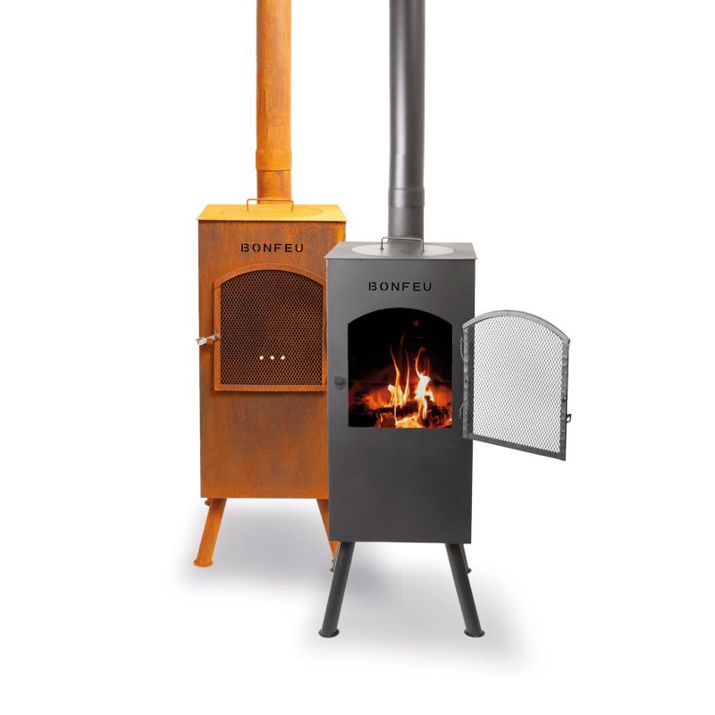 BonFeu BonCarré Garden Fireplace Black fekete hátizsák