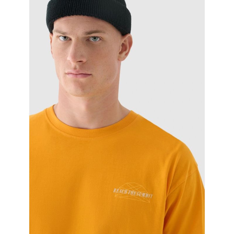 Men's oversized printed T-shirt 4F 4FRAW24TTSHM2578-70S póló
