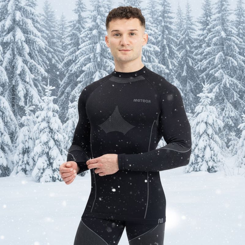 Meteor thermal underwear M/LM fekete férfi termoaktív ruha 16687