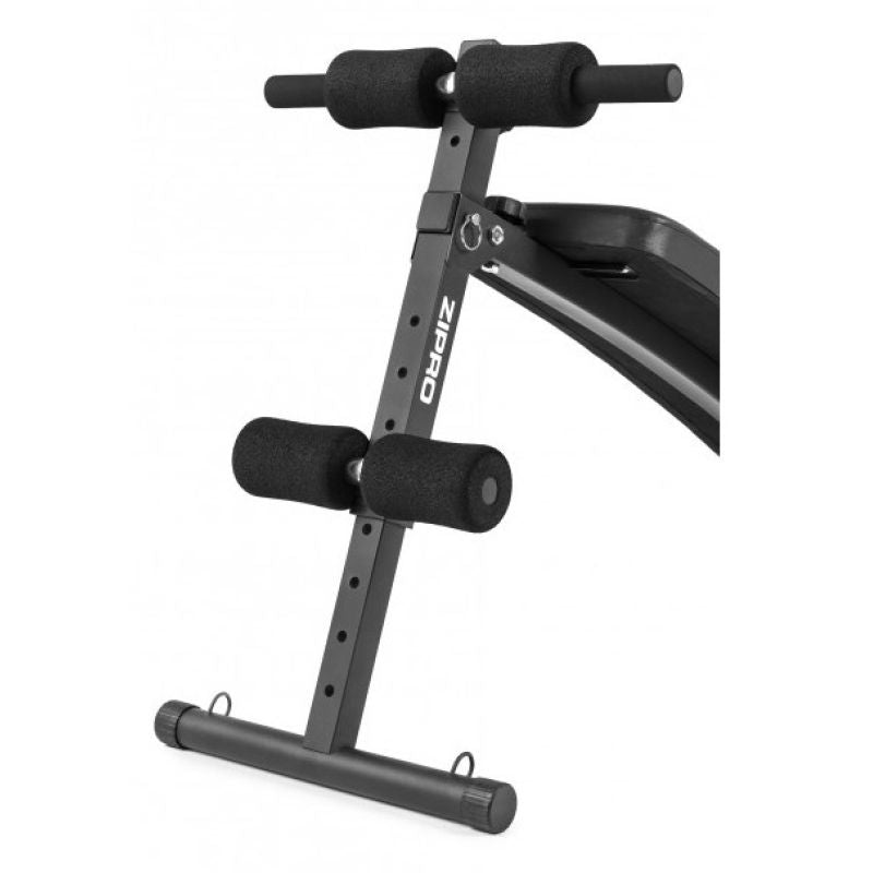 Zipro SLANT Flat Workout Bench Adjustable Backrest Gym, Home Black fekete edzőfelszerelés 38247316