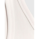 Women's slim ribbed knit top 4F